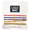 Red and Navy High Quality Bracelet Set