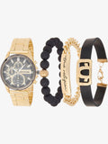Reloj True Religion Cronografo con Pulseras Dorado Negro