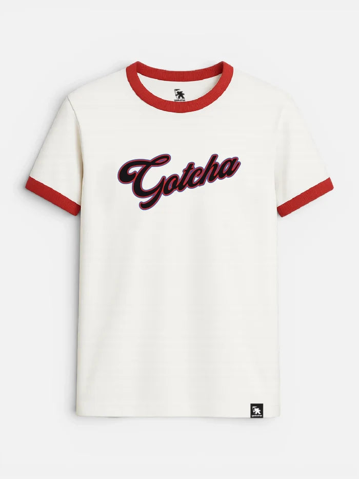 Remera Gotcha Coke Ringer Blanco