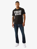 Remera True Religion Overlap Buddha Tee Negro