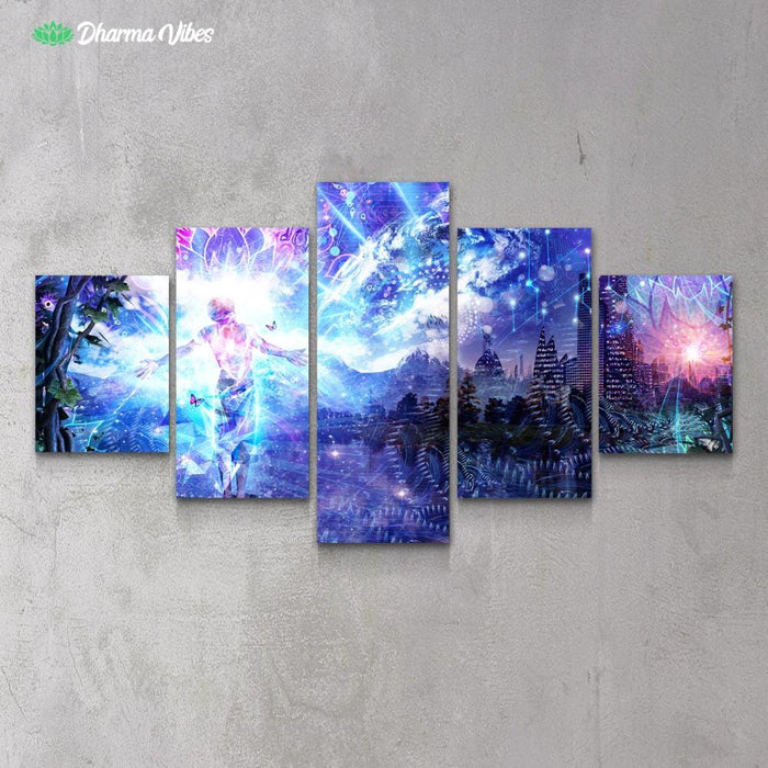 Ritual Night Stars by Cameron Gray 5-Piece Canvas