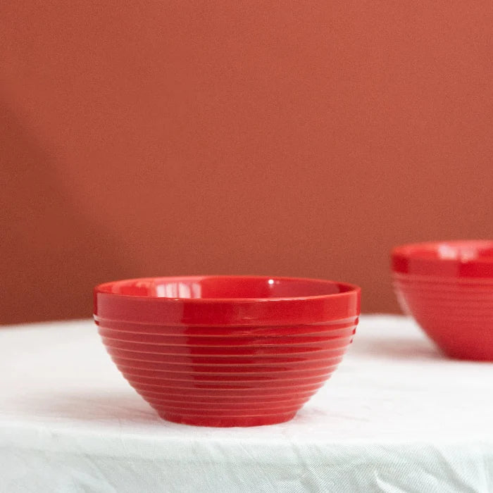 Rogue Red Swirl Bowl (Set of 6) Bowls June Trading