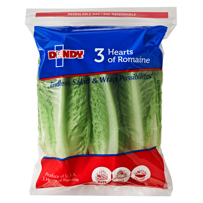 Romaine Hearts Economy Lettuce, 3PC, 12 Count