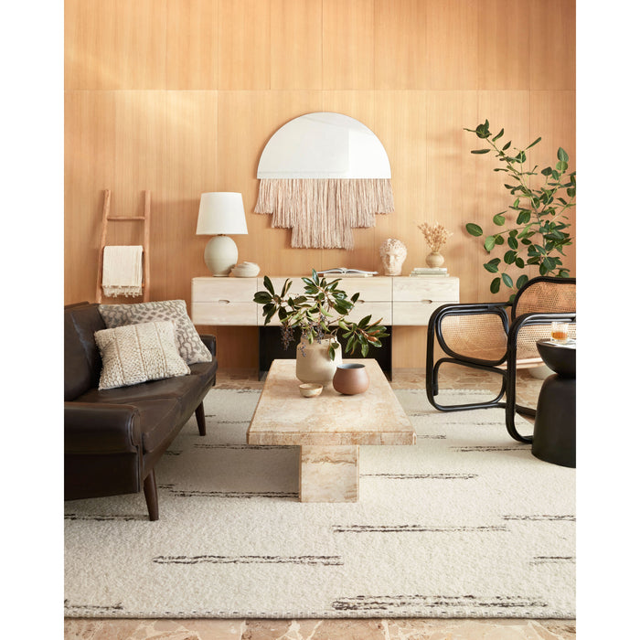 Rugs by Roo Loloi Roman Ivory Granite Area Rug in size 2' 0" x 3' 0"