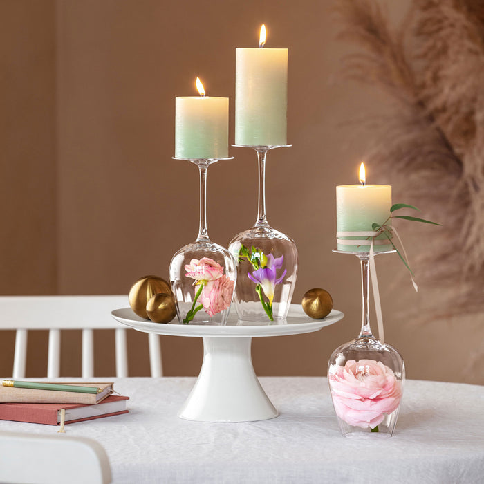 Rose Garden White Juice goblet Set 4pc