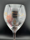 Rosenberg Romanian Crystal Wine Glasses, Pair