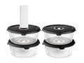 RUNDE VAKUUMGLASBEHÄLTER – 1400ML SET - 4 STÜCK - 1