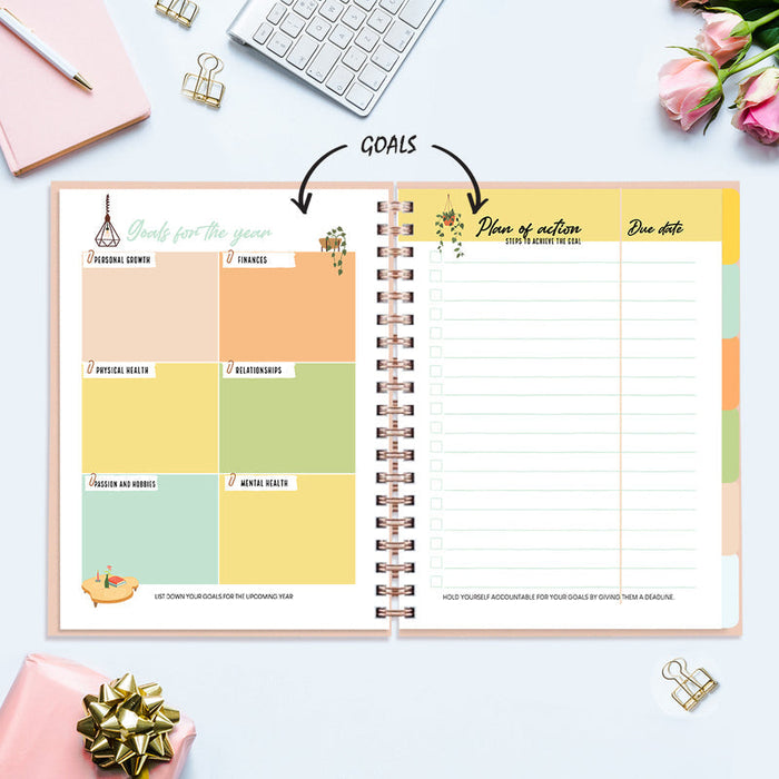 Undated Yearly Planner - Business Is My Cardio Undated Planners June Trading