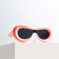 Salmon Pink Groovy Glare Kids' Sunglasses