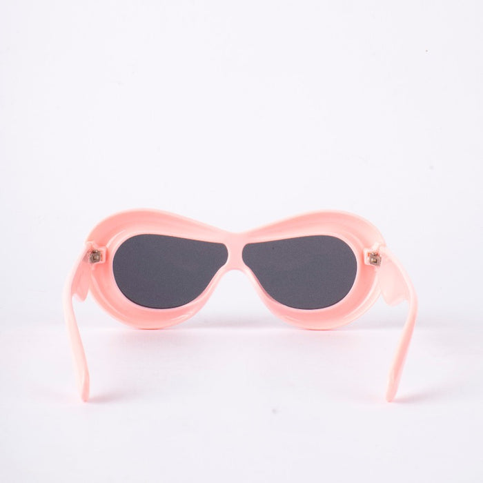 Salmon Pink Groovy Glare Kids' Sunglasses