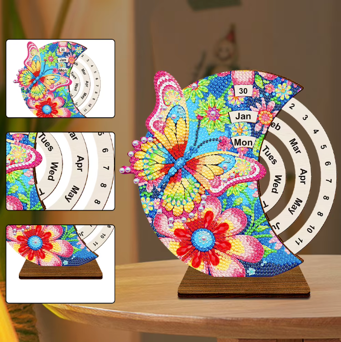 Santa Claus Diamond Painting Perpetual Calendar