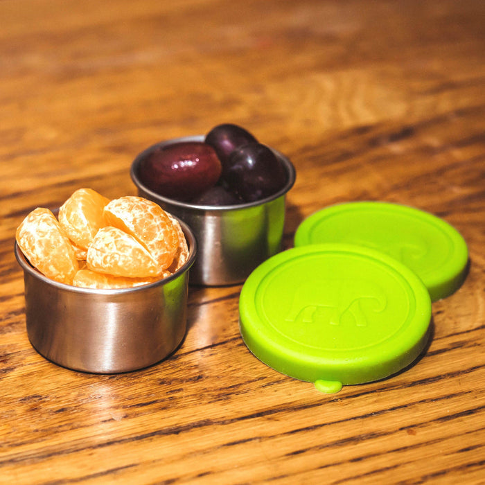 Seal & Go Stainless Steel Snack Pots - 2 x 100ml Elephant Box