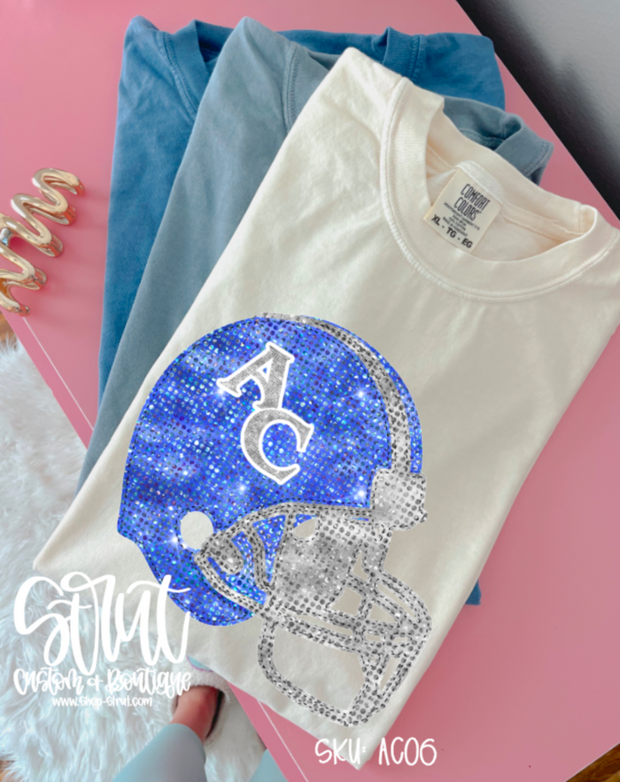 Sequin ACCS Helmet T-Shirt or Long Sleeve