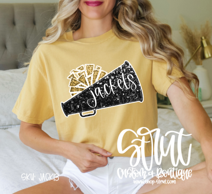 Sequin Jackets Megaphone T-Shirt or Long Sleeve