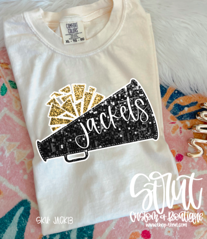 Sequin Jackets Megaphone T-Shirt or Long Sleeve