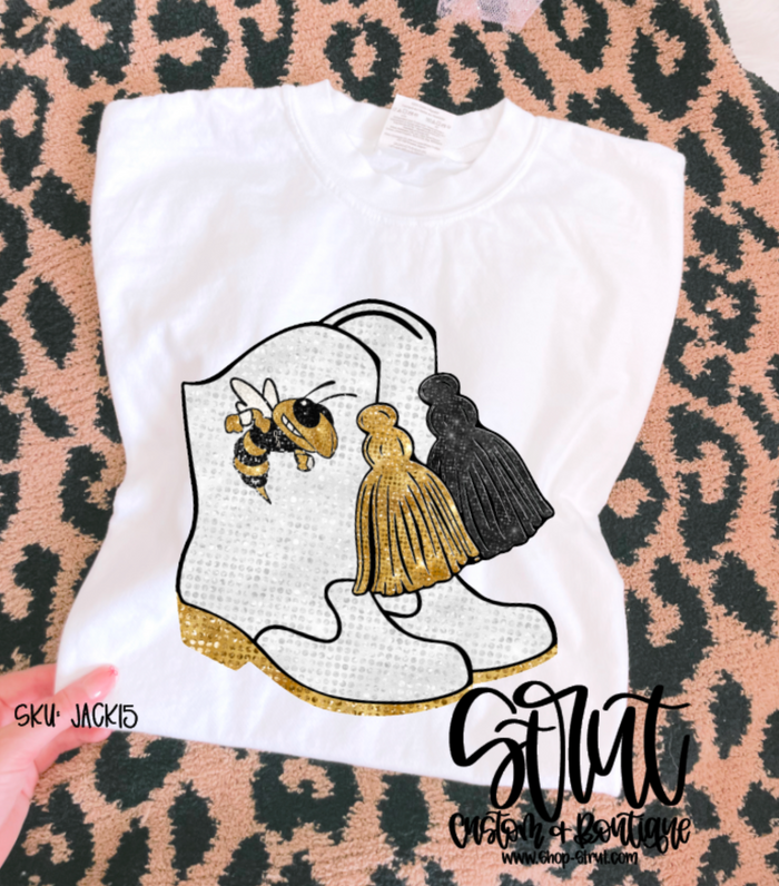 Sequin Jackettes Boots T-Shirt or Long Sleeve