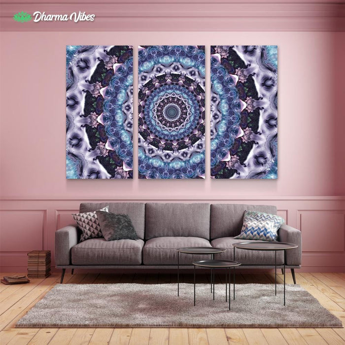 Set and Setting 3 by Cameron Gray 3-Piece Canvas