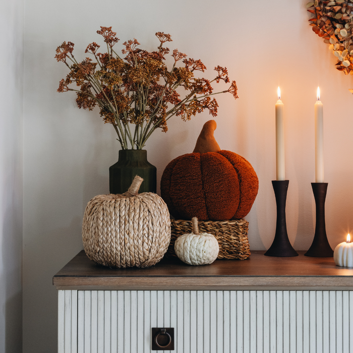 Sherpa Pumpkin Pillow