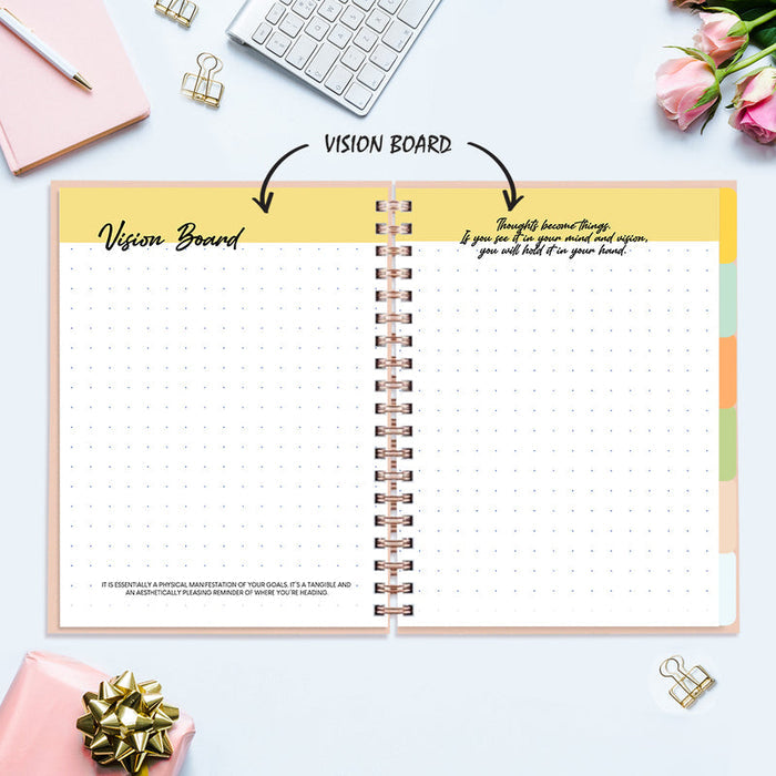 Shine Like The Universe - Undated Yearly Planner Undated Planners June Trading