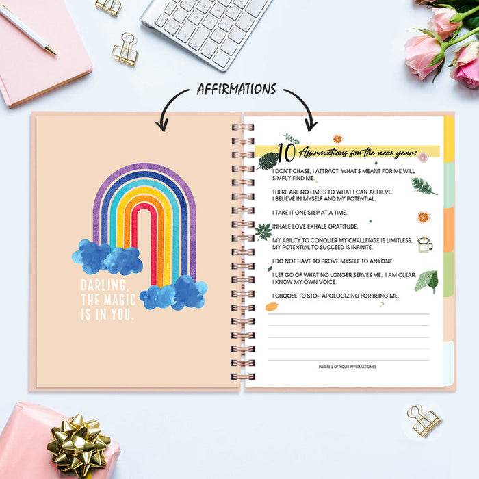 Shine Like The Universe - Undated Yearly Planner Undated Planners June Trading