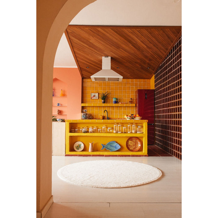 Silhouette Round Natural Woolable Rug - Rugs by Roo