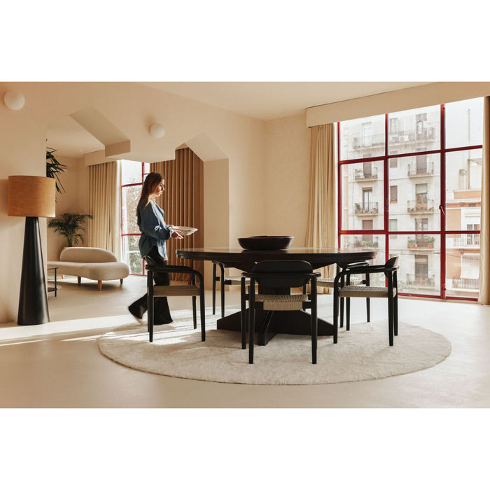 Silhouette Round Natural Woolable Rug - Rugs by Roo