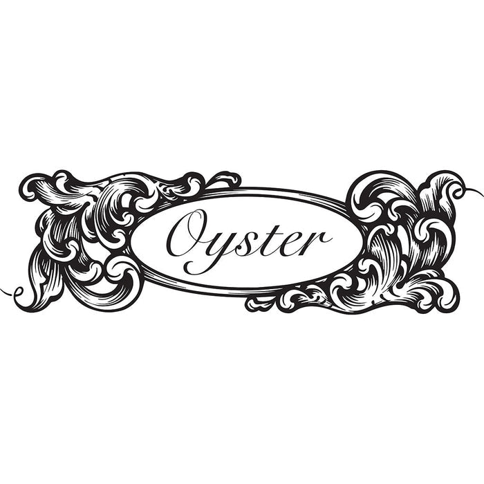 Oyster Bamboo Fly Rod scroll logo.