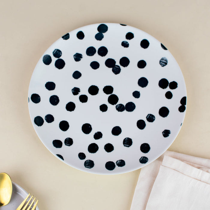 Skittish Polka Dot Dinner Plate Dinner Plates June Trading