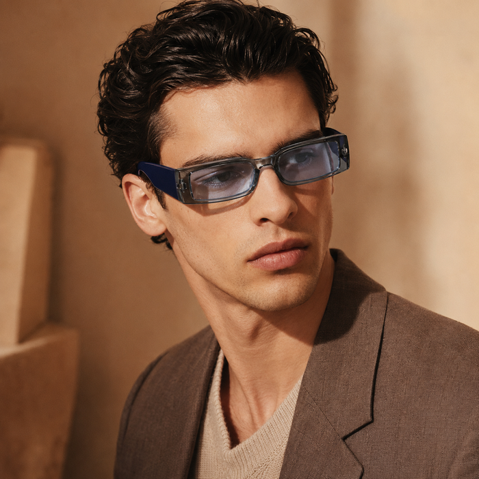 Slay With Me Rectangle Purple Sunglasses