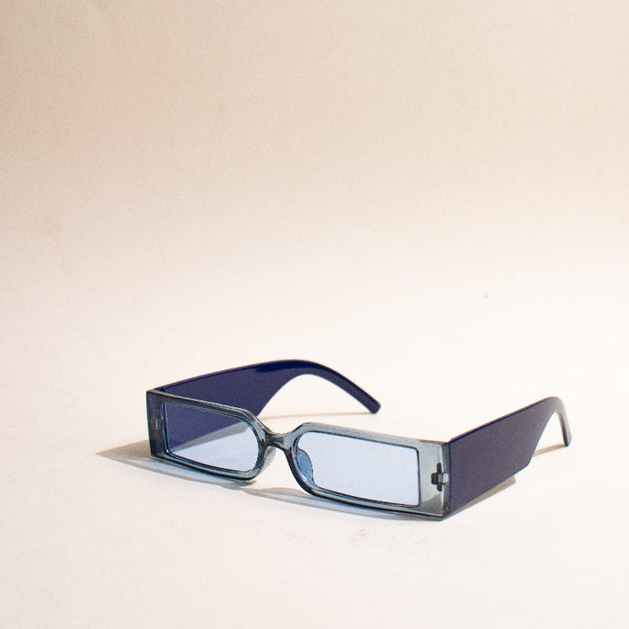Slay With Me Rectangle Purple Sunglass Eyewear June Trading