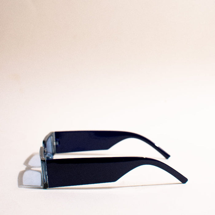 Slay With Me Rectangle Purple Sunglass Eyewear June Trading