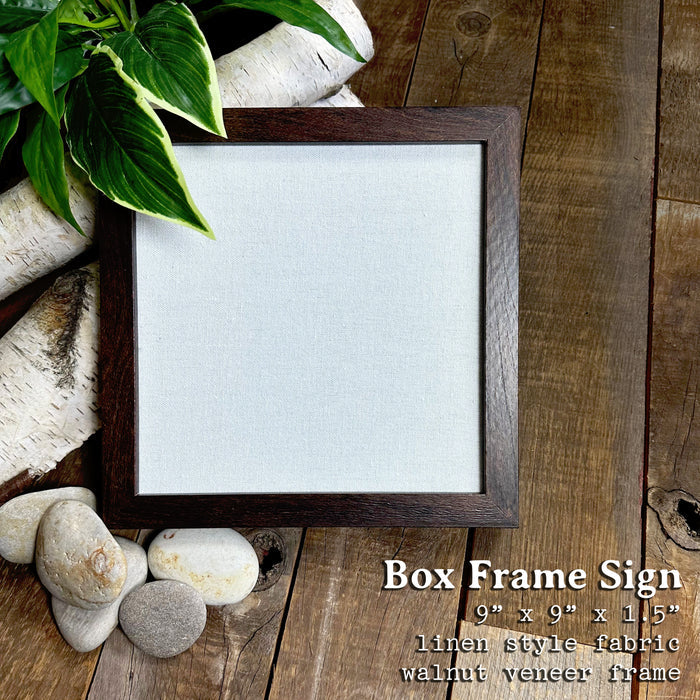 Sleeping Fox - Spring Framed Sign
