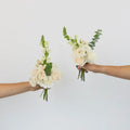 Snow White Bouquet Bar Flower Kit Vase - Image