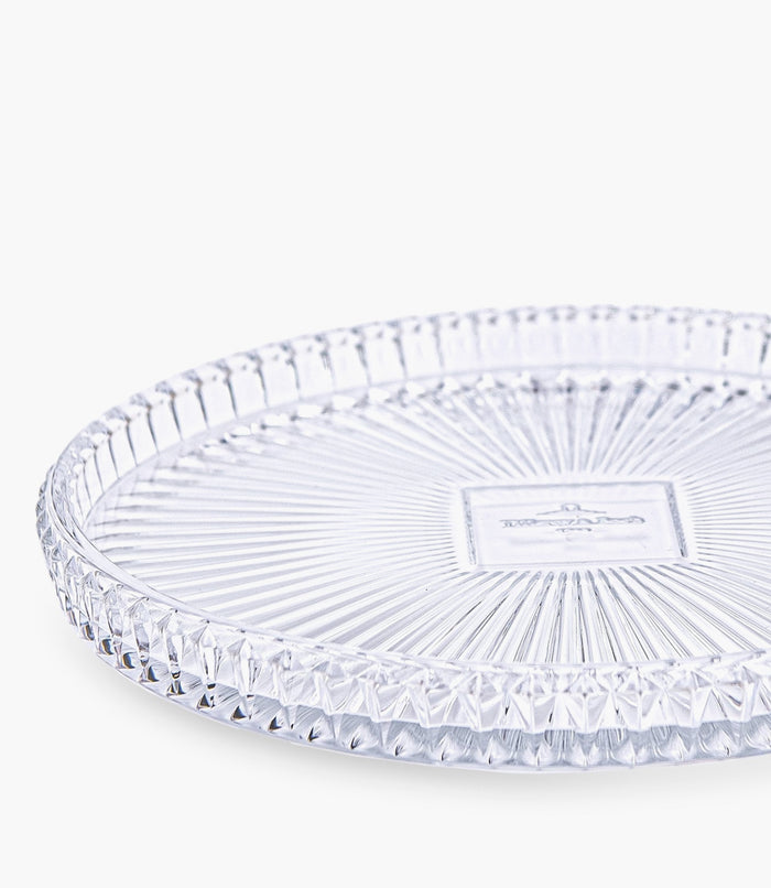 Spiral Crystal Round Tray 30cm
