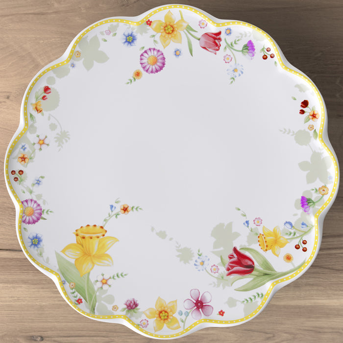 Spring Awakening Footed Cake Plate 33cm