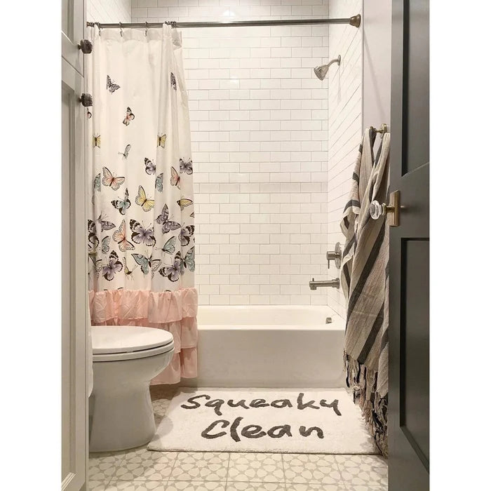 Squeaky Clean Washable Cotton Bath Mat - Rugs by Roo