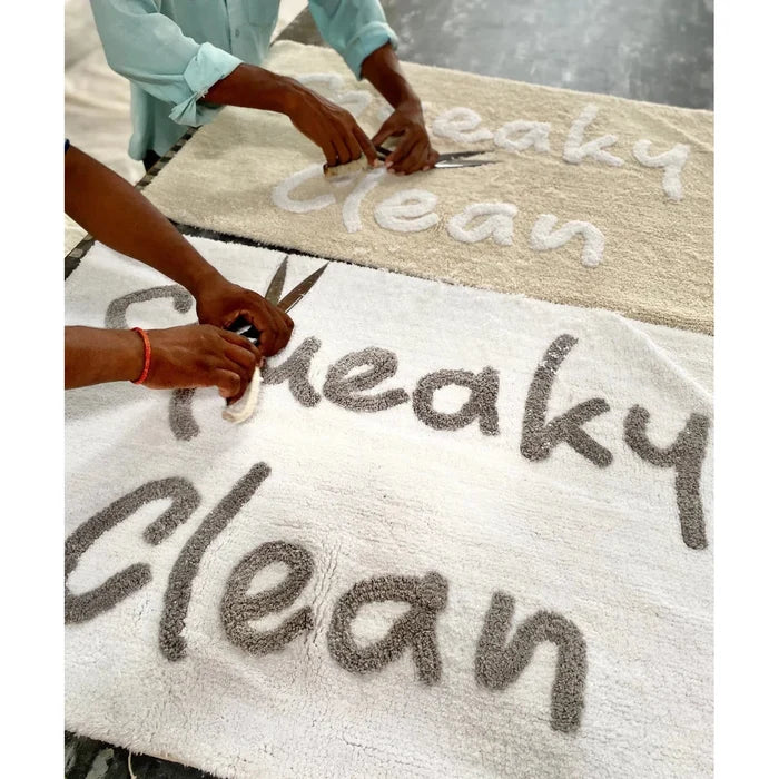 Squeaky Clean Washable Cotton Bath Mat - Rugs by Roo