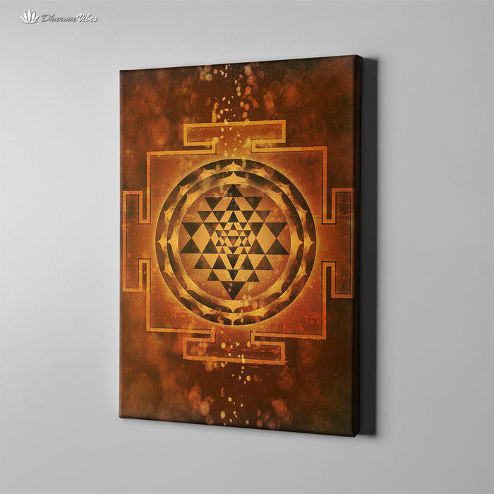 Sri-Yantra by McAshe 1-Piece Canvas Art
