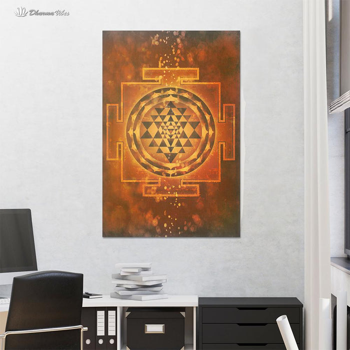 Sri-Yantra by McAshe 1-Piece Canvas Art