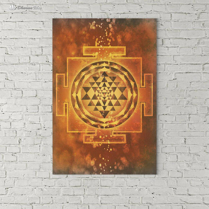 Sri-Yantra by McAshe 1-Piece Canvas Art