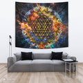 Sri Yantra Galaxy Tapestry by McAshe