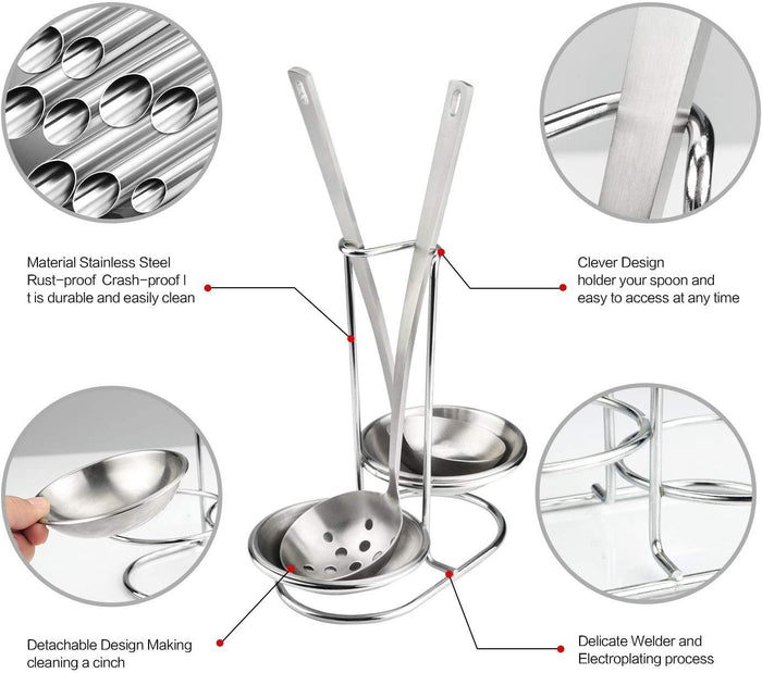 Stainless Steel Double Ladles Holder