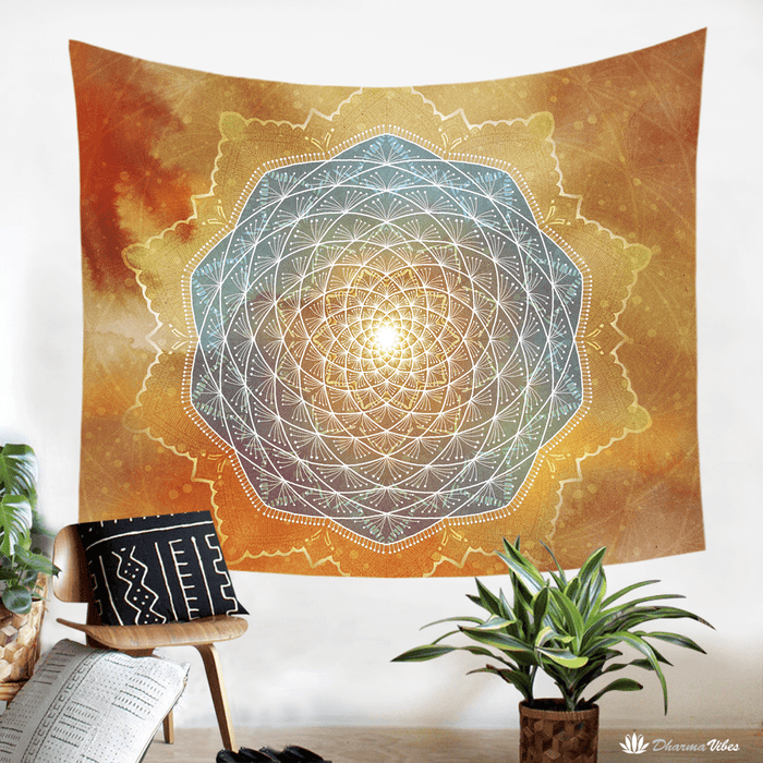 Starlight Mandala by McAshe Tapestry