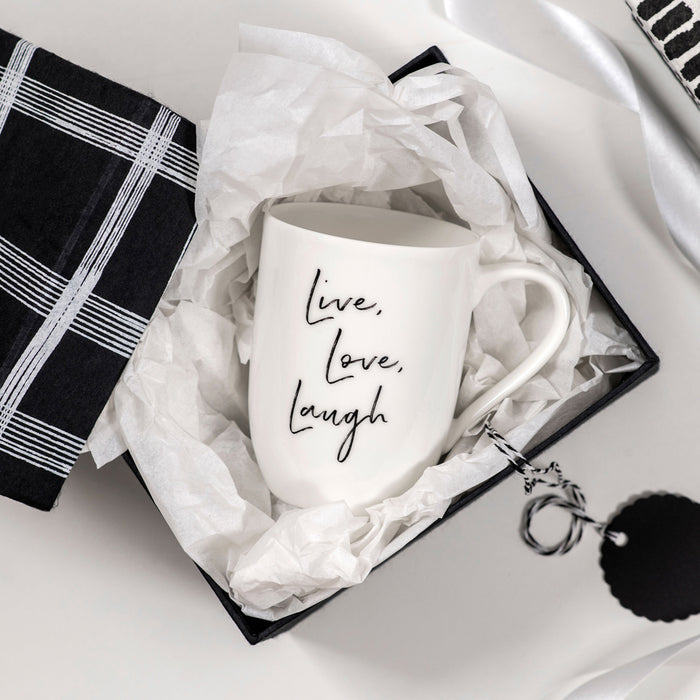 Statement Mug Live Love Laugh