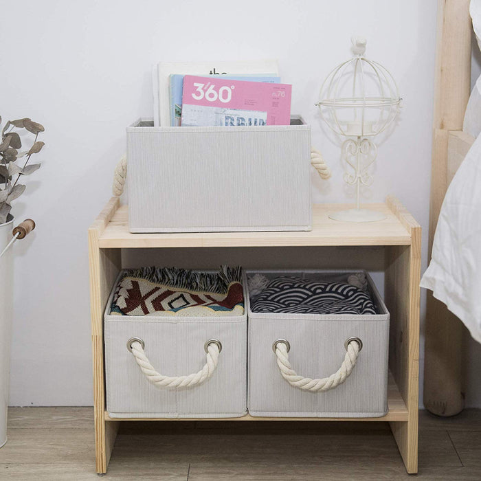 Storage Bins with Cotton Rope Handles