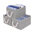 Storage Bins with Cotton Rope Handles