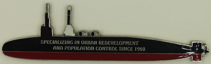 Sub Specializing in Urban Redevelopment and Population Control Navy Challenge Coin