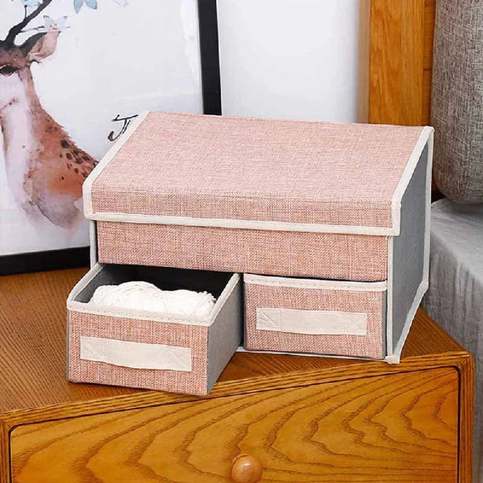 Subtle 3 Compartment Foldable Storage Organizer Basic Organisers ERL