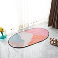 Subtle-Tone Waves Designer Oval Rugs Designer Oval Rugs June Trading