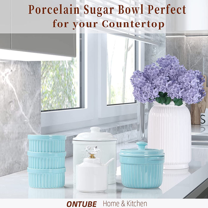 Sugar Bowl with Crystal Lid (GOLD)